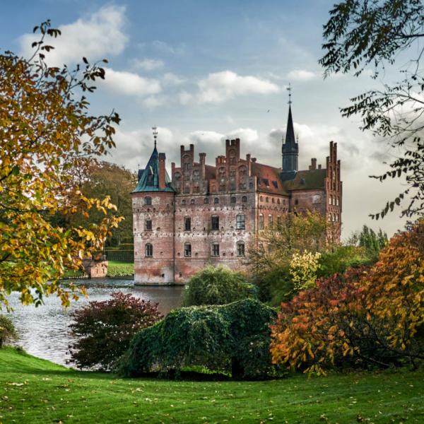 Slottet Egeskov ved Kværndrup på Midtfyn