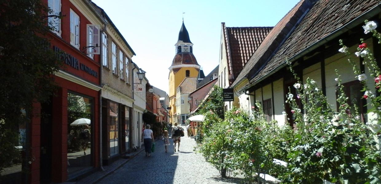 Bøjestræde med Klokketårnet Faaborg