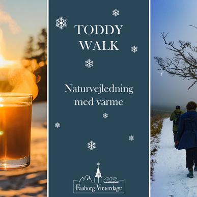 Collage illustrerer event Toddy Walk under Faaborg Vinterdage