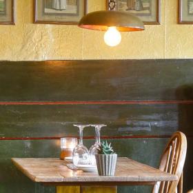 Restaurantens indretning hos Færgegaarden