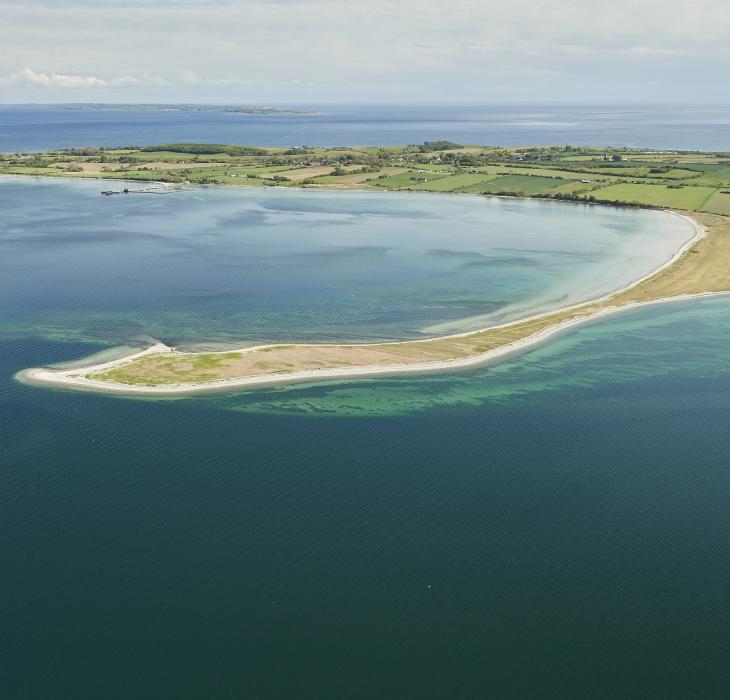 Luftfoto af Lyø i Det Sydfynske Øhav